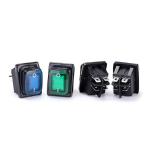 16A 250V 4 PIN Waterproof Lighted Rocker Switch
