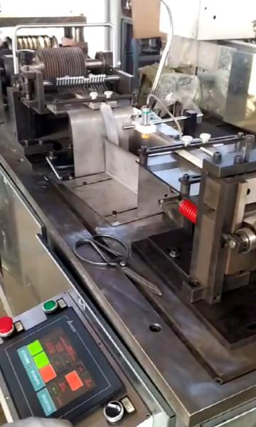 Aluminum Fins 2mm Tube Thickness Radiator Fin Making Machine Multi - Combined