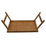 wood rectangle brown white solid tea coffee extra large wood serving tray