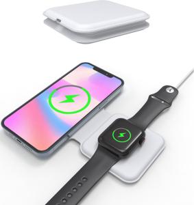 China 15W 2 In 1 Wireless Magsafe Duo Charger For iPhone 12 factory