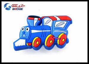 China Blue Train Silicon Kids Bedroom Knobs / Soft Plastic Childrens Wardrobe Door Knobs factory