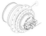 Excavator travel motor assy E336DL final drive 3530562 travel gear box