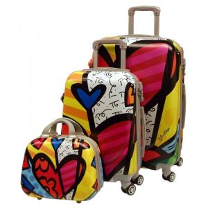 China Combination Lock ODM 0.8mm Floral Print Luggage Suitcase factory