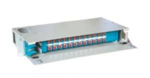 China 48 Core Rack Mount Fiber Optic Patch Panel 19&quot; Standard Frame Drawer Type factory