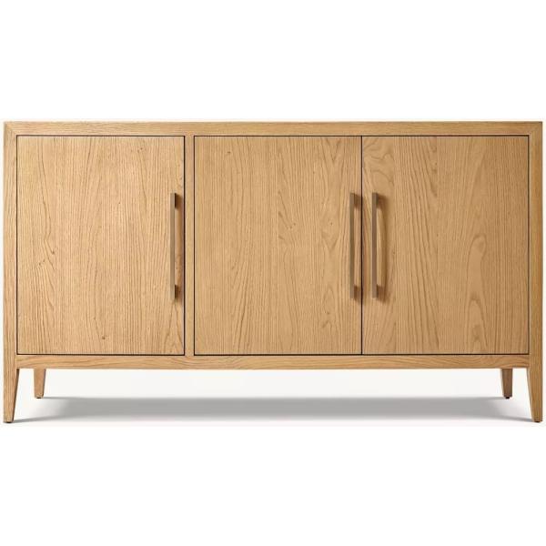 Modern Bedroom Console Table Furniture With Walnut Finish And Roller Shutter Door Cabinet