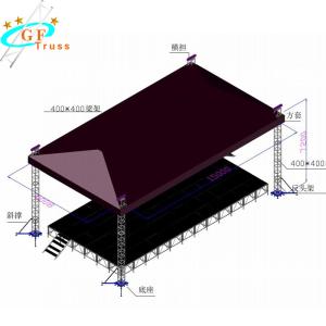 China Spigot Aluminum Lighting Stage 290*290mm LED Screen Truss factory