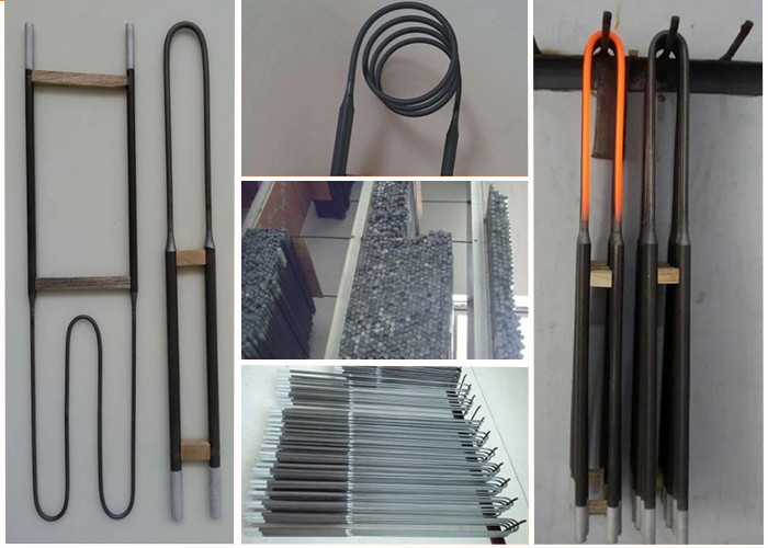 Molybdenum Disilicide Testing Heating Element , Industrial Heating Elements Heater Rods