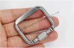Outdoor Gear Essential Square Locking Carabiner Clip with Electrolytic Treatment