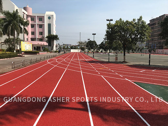 13mm Thickness Tartan Running Track With Low Maintenance Customized