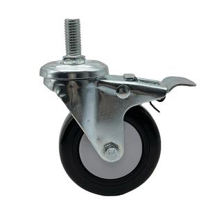 China PVC Swivel Medium Duty Caster Wheels Industrial 75MM factory