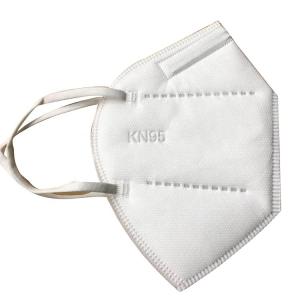 China White Color KN95 Hygiene Face Mask For Personal Respiratory Protection factory