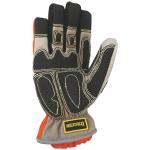 Synthetic Leather Palm Rescue Extrication Gloves Impact Resistance With Gel