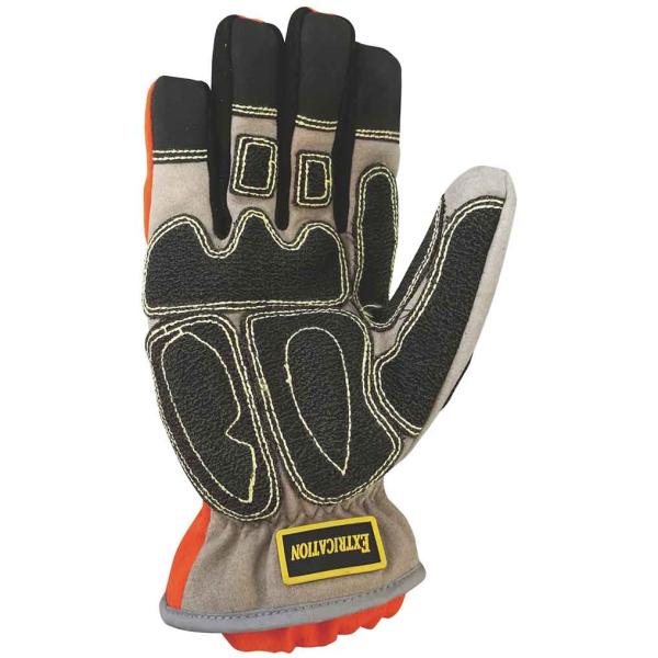 Synthetic Leather Palm Rescue Extrication Gloves Impact Resistance With Gel