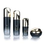 30g/100ml 50g/80g Glass Black and white gradient cylindrical Smooth with Golden