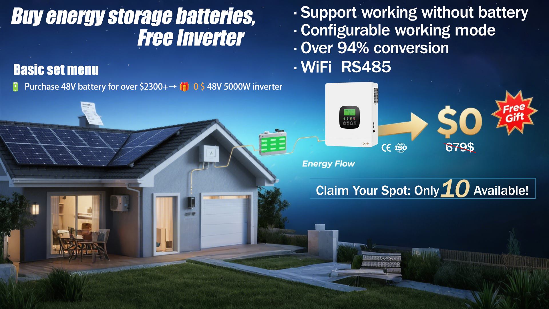 Full Package House Storage Use 10kwh 30kwh Battery Pack Power off Grid Hybrid