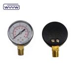 new design 1.5" plastic black steel portable pressure gauge