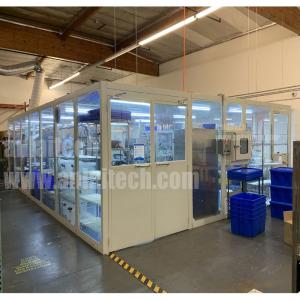 China Plexiglass type clean room Modular class 10000 air shower clean room China factory