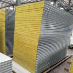 embossing glass wool sandwich panel 1150-50-0.426mm with 35kg for worker camp
