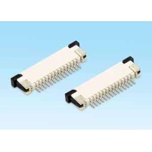 0.5mm Pitch 14P FPC Cable Connector Electronic ZIF Upper Type With Phosphor