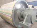 BV 3000mm Ceramic Lagging Conveyor Pulley Q245 Multi Labyrinth Seal