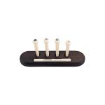 Rectangular 4 String Acoustic Guitar Bridge Set Electric Guitar Components