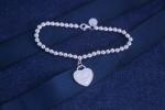 ODM Infinity Bead Love Sterling Silver Bracelet Bangle For Girlfriend
