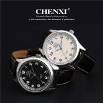 OEM ODM Your Logo Custom Cheap Leather Watches Black White Unisex Watch
