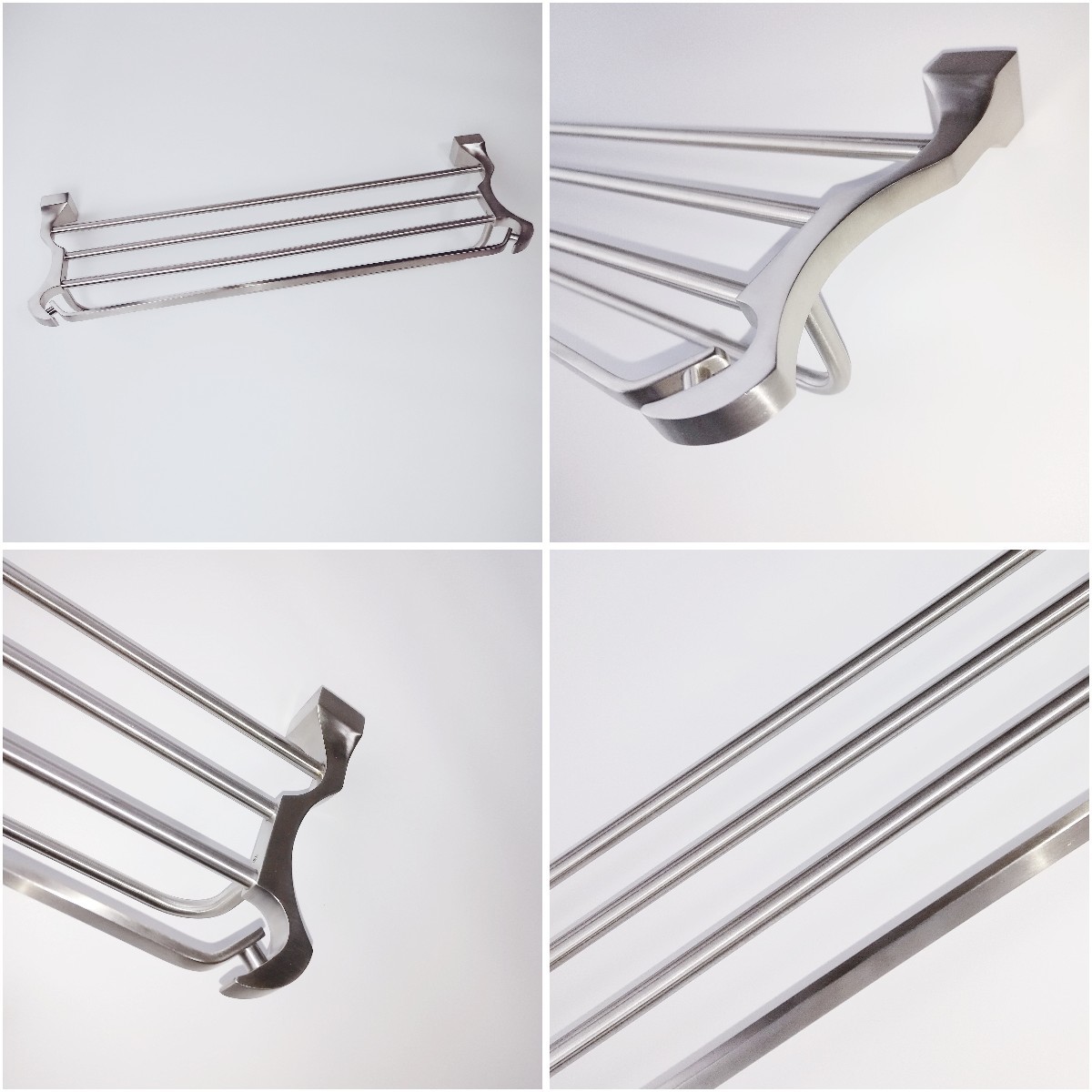 Home SS 304 Towel Rack Modern Wall Mounted Stainless Steel Towel Hanger