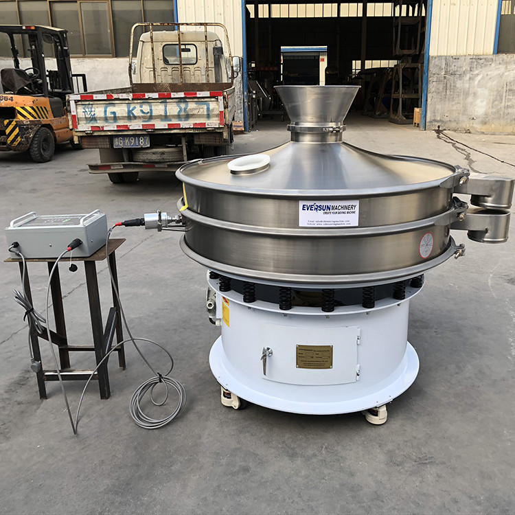 SUS304 Fine Powder Brush Vibrating Screen Rotary Sieve For Sulfur Powder