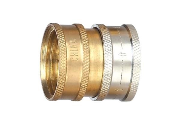 Unvalved Garden Hose Coupler / Swivel Brass Female Coupling For Heavy Duty