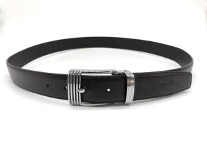 China 1.2 inch Mens Leather Dress Belt With Single Prong Buckle factory