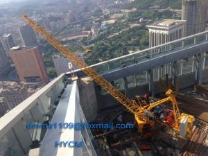 China 3 Tons Load 24 Meters Boom Derrick Hoist For 120m Building factory