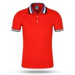 160gsm SGS Pvc Patches Polo Collar Shirt OEM Sweat Absorbent Sportswear T Shirt