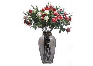 China Modern Glass Vase Simple Style Creative Geometric Shape Mouth Blowing Craft factory