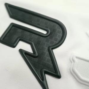 China Custom TPU 3D Black Label Embossed Heat Press Label TPU Printing Patches for Jersey factory