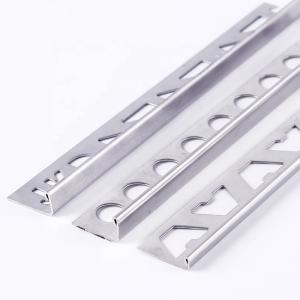 China Color PVD Coated L Shaped Metal Trim Strip Rose Blonde Finish Stainless Steel factory