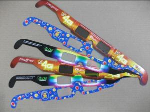 China Children Party 3D Fireworks Glasses CMYK Printing Paper Frame factory