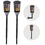 IP65 Waterproof Solar Flame Torch Light 2700K Soft Warm White
