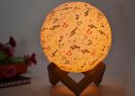 Novelty moon led night light for children fancy lunar lamp with colorful