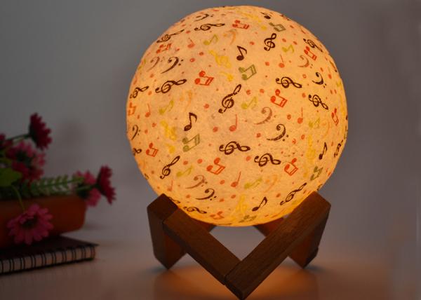 Novelty moon led night light for children fancy lunar lamp with colorful