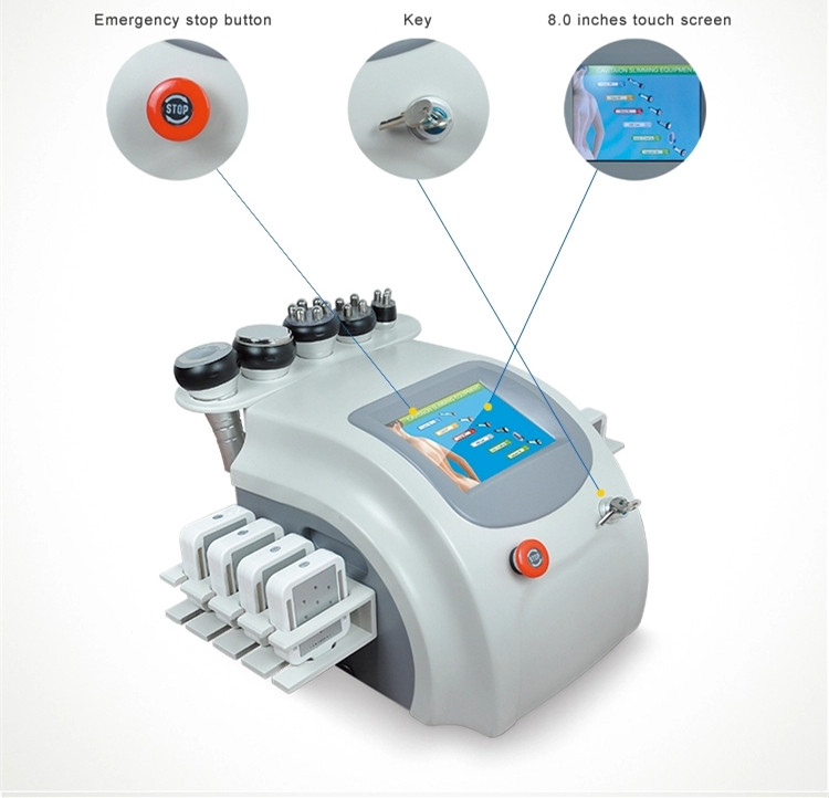 Multifunction Body Slimming Ultrasonic Weight Loss Vacuum Roller+ Laser+RF+ Cavitation+LED Slim Machine