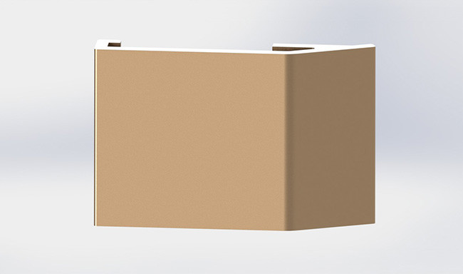 Champagne Color Anodized Aluminum Profiles , Electrophoresis Aluminum Profile For Handle