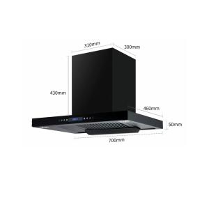 China Kitchen Exhaust T Shape Chimney Hood 800mm 850mm factory