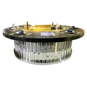 China 1.6m Electromagnetic Japanese Circle Teppanyaki Grill Table For Commercial factory