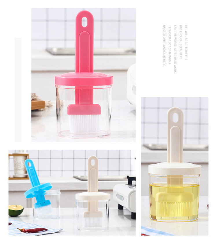 Plastic kitchen oil brush Barbecue brush with box