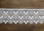 Embroidery French Venice Guipure Cotton Lace Trim / Floral Lace Ribbon