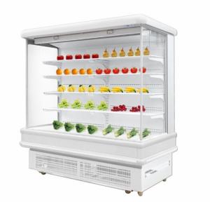 China Adjustable Shelf Commercial Display Chiller Accurate Temperature Zero Heat Emission factory