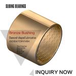 Wrapped Perforated Bronze Bushing CuSn8 Material