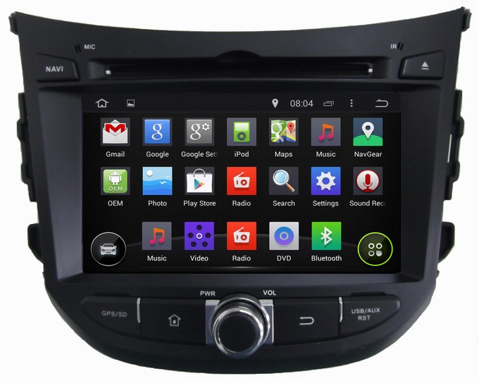 Ouchuangbo Car Radio Multimedia Kit for Hyundai HB20 2013 DVD GPS Navi Stereo System OCB-7026D