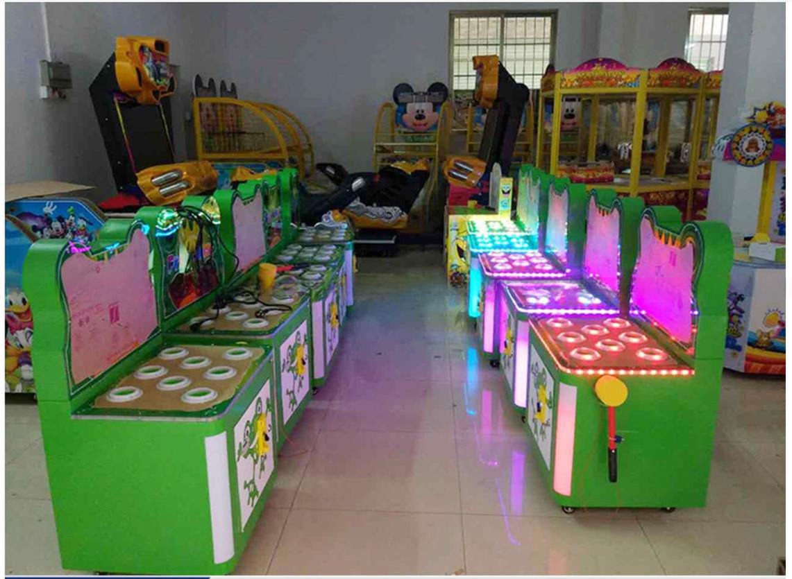 Dreamland single player kids game machine coin operated hit frog ticket games for game center